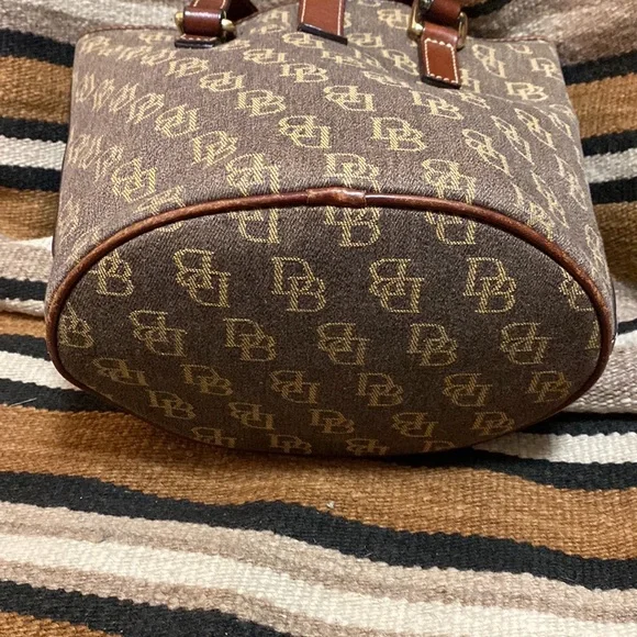 Dooney & Bourke Brown Monogram Tote - Picture 5 of 10